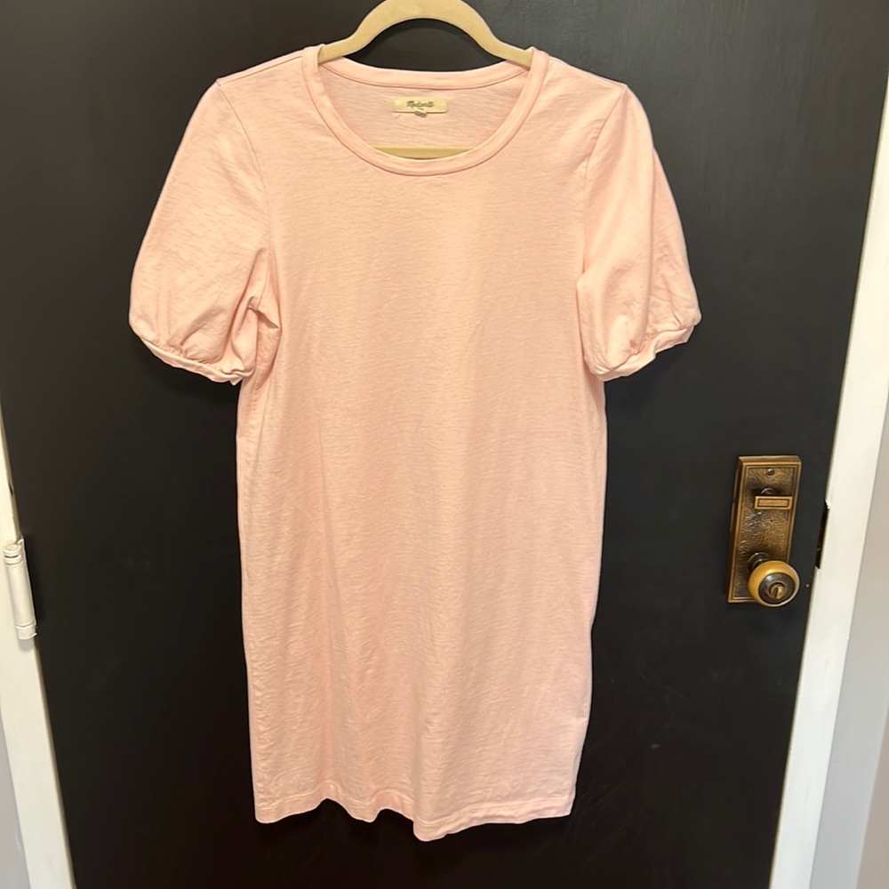 Madewell Puff Tee Sleeve Dress
